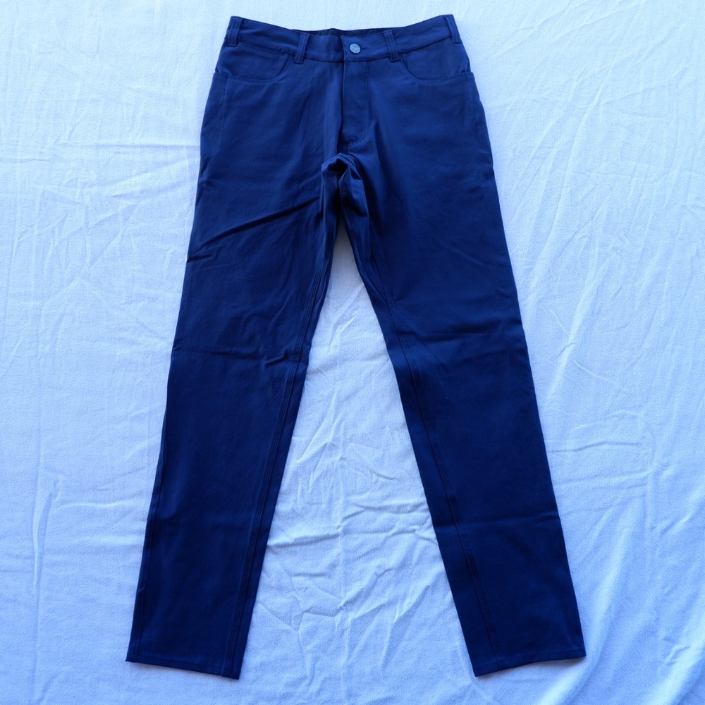 SWRVE Pants Mens 29-30 Navy Blue Regular Trouser Performance 4 Way Stretch Golf